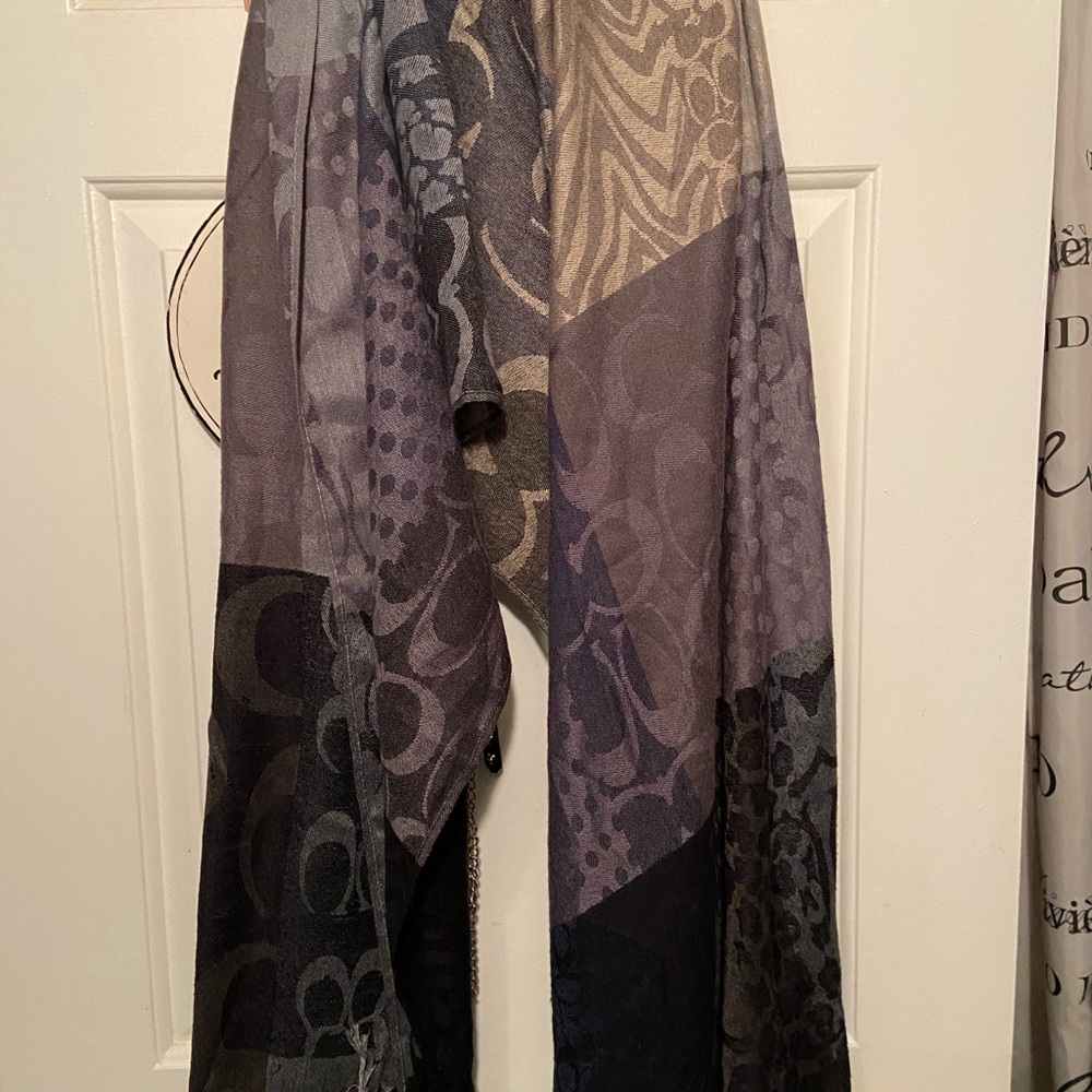 Ladies extra large Coach wrap / scarf